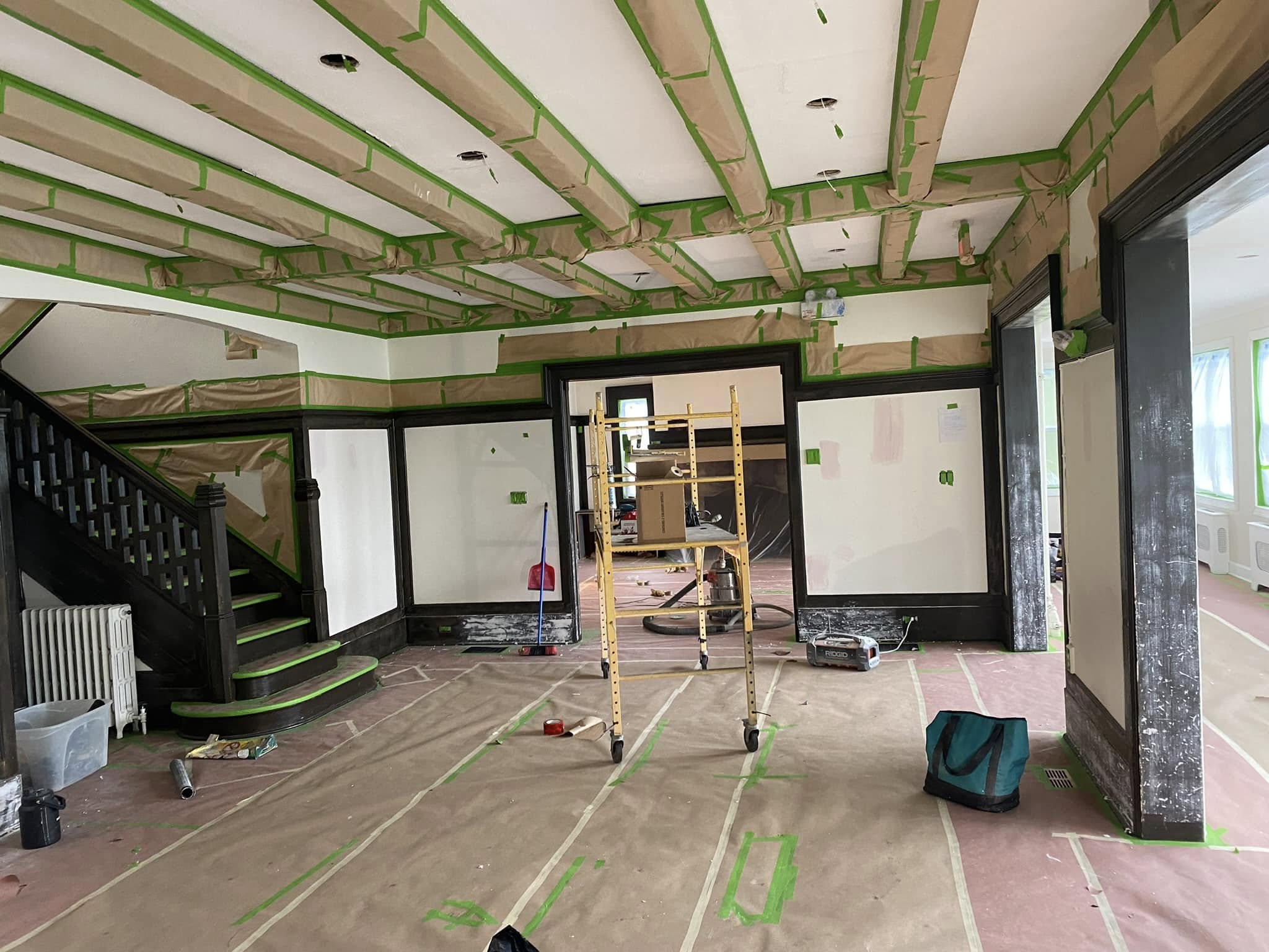 Interior before painting